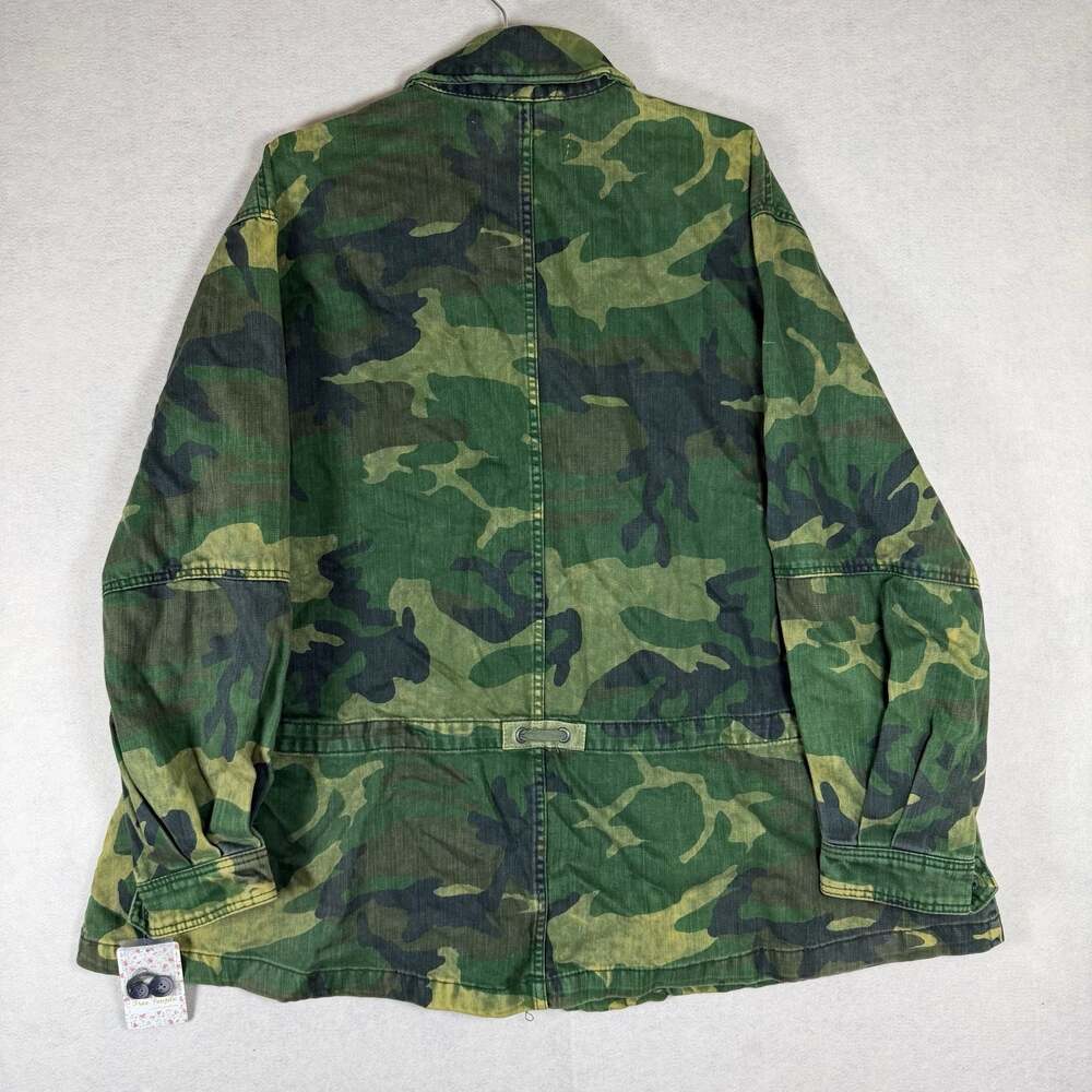 Free People Jacket Size M Seize The Day Military Utility Field Camo Green - Picture 2 of 10